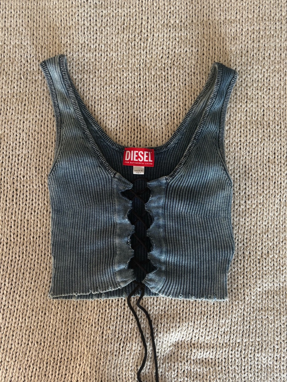 Diesel Ribbed Knit Tank